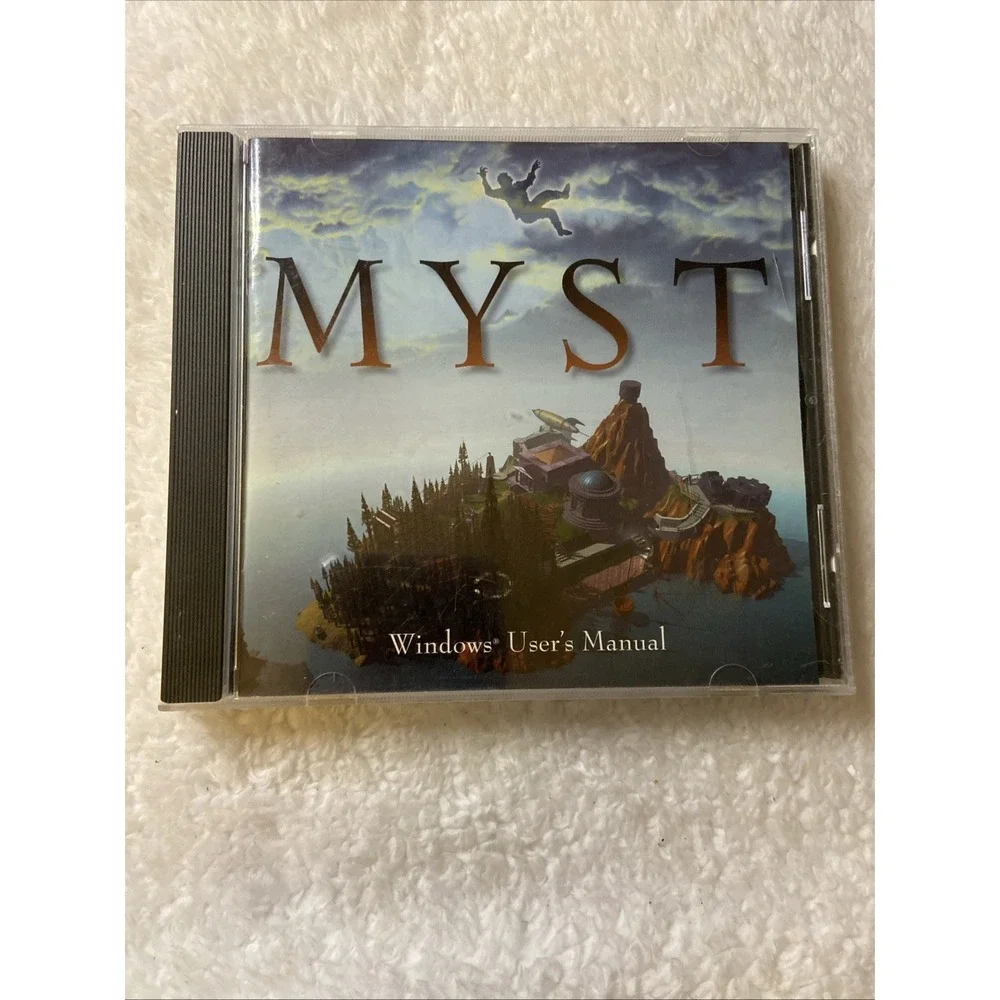Myst PC 1996 MPC Classic Windows Game Original CD ROM User Manual